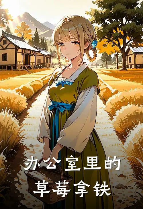 办公室里的草莓拿铁